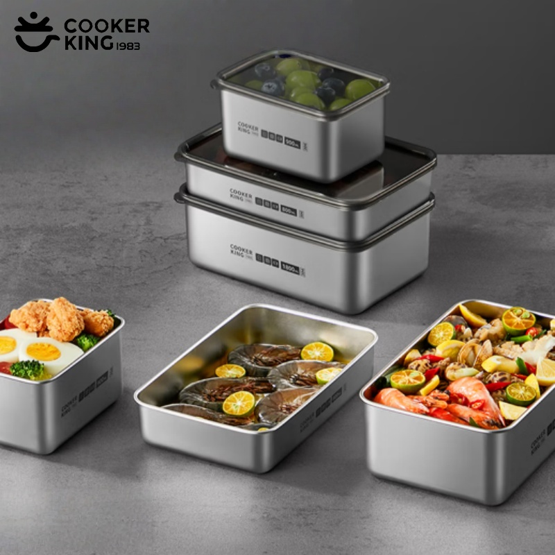 Stainless Lunch Box - COOKER KING Paslanmaz Çelik Meyve Koruma