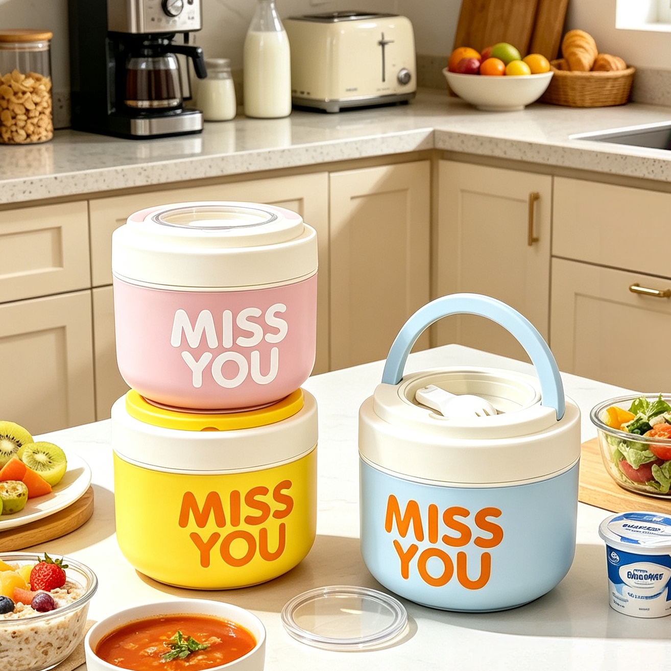 Stainless Lunch Box - 304 Paslanmaz Çelik Yalıtımlı Kahvaltı Kabı,