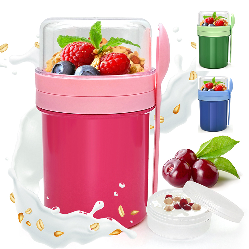 Food Storage Warehouse - Taşınabilir Çift Katmanlı Gecelik Yulaf Ezmesi