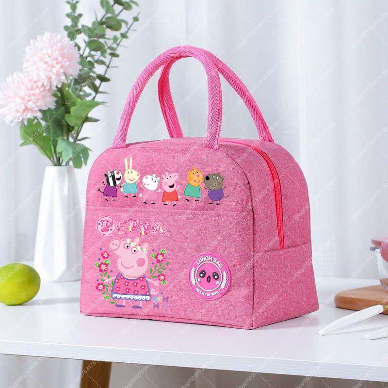 Food Storage Bag Organizer - Kız Anime Sevimli Öğle Yemeği Çantası