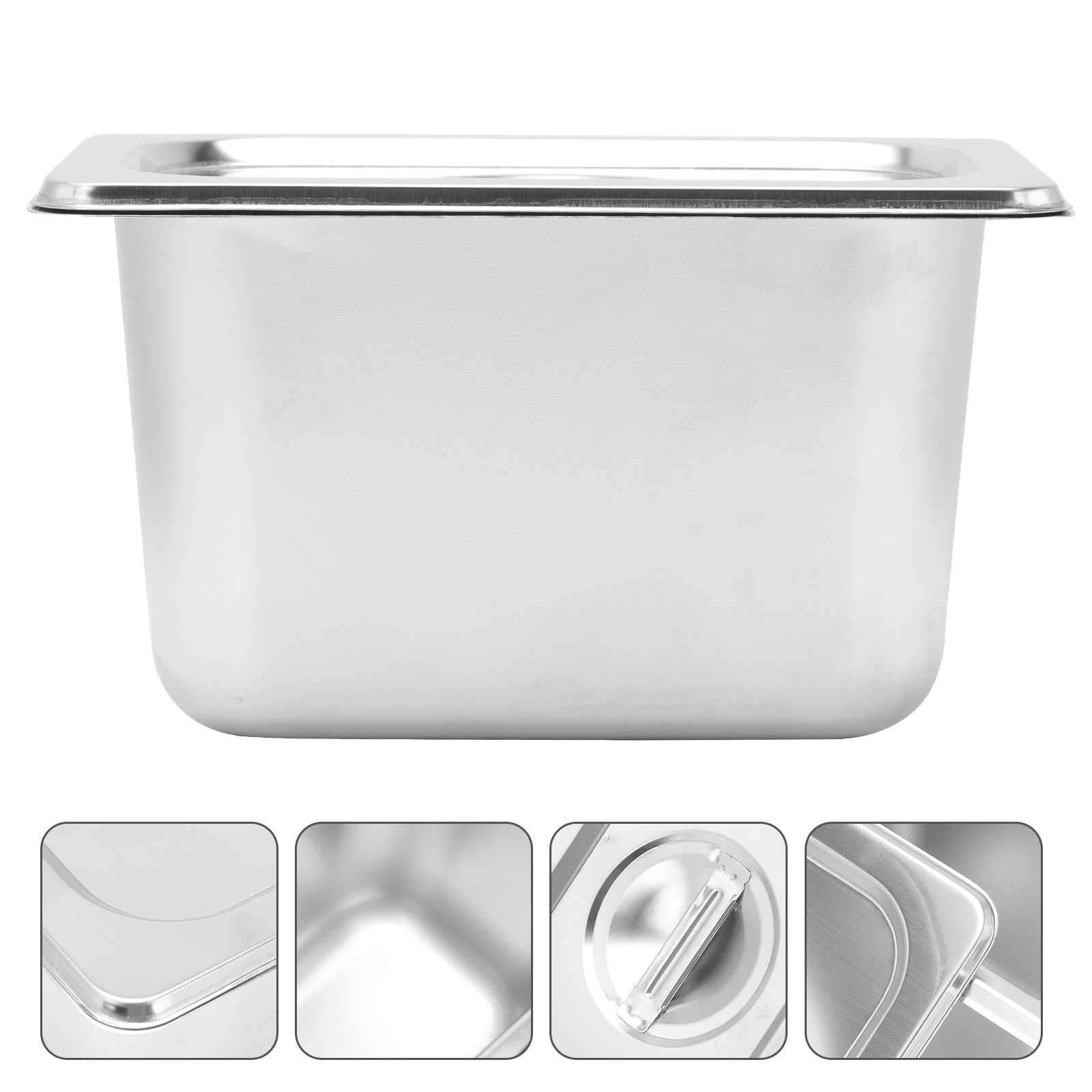 Food Storage Stainless Steel Containers - 1 Set Paslanmaz Çelik Sebze Kabı,