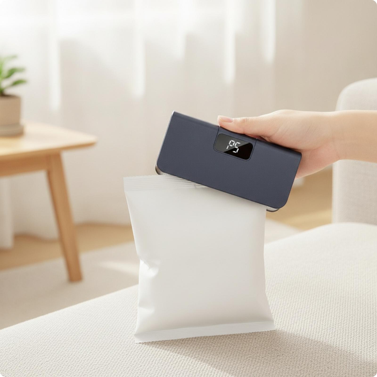 Food Storage Bag Organizer - Dijital Ekranlı Poşet Kapatıcı | Kullanımı
