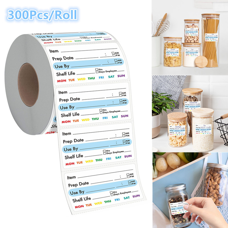 Food Storage Expiration Dates - ● 300 Adet/Rulo Mutfak Tarih Etiketi