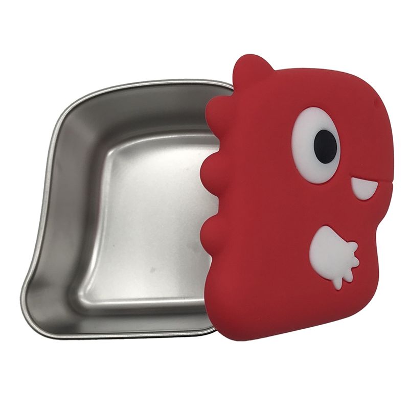 Food Storage Stainless Steel Containers - AA94-304 Paslanmaz Çelik Dinozor Atıştırmalık Kutusu