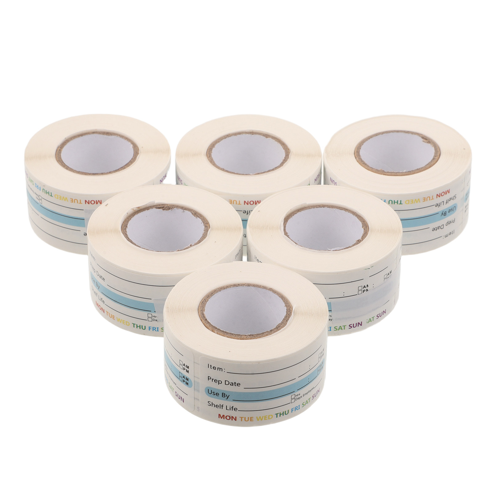Food Storage Expiration Dates - 6 Rulo Gıda Saklama Etiketi Son
