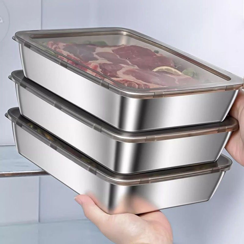 Food Storage Warehouse - Gıda Sınıfı Paslanmaz Çelik Kapaklı Servis