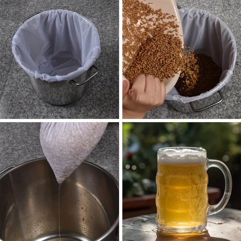 Produce Bag Reusable Mesh - Yeniden kullanılabilir filtre torbaları, soğuk demleme