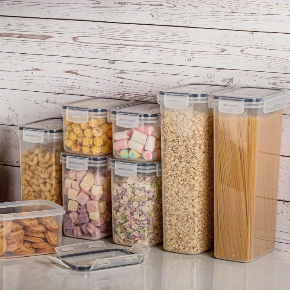 Food Storage Jar Labels - 8'li Hava Geçirmez Gıda Saklama Kapları