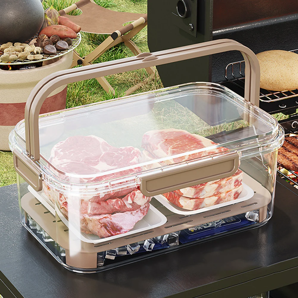 Food Storage Containers Plastic Box - Taşınabilir Gıda Saklama Kabı Büyük Kapasiteli