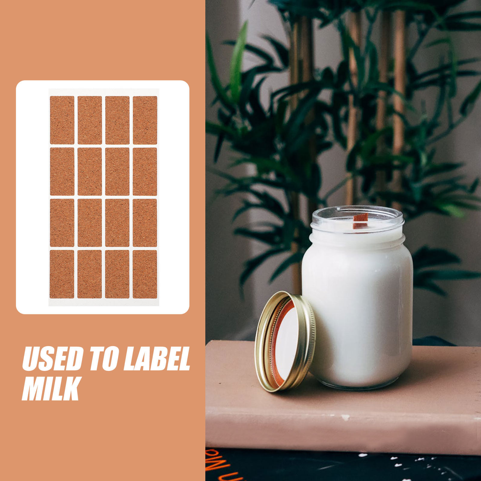 Food Storage Jar Labels - 48 Adet Su Geçirmez Gıda Etiketi,