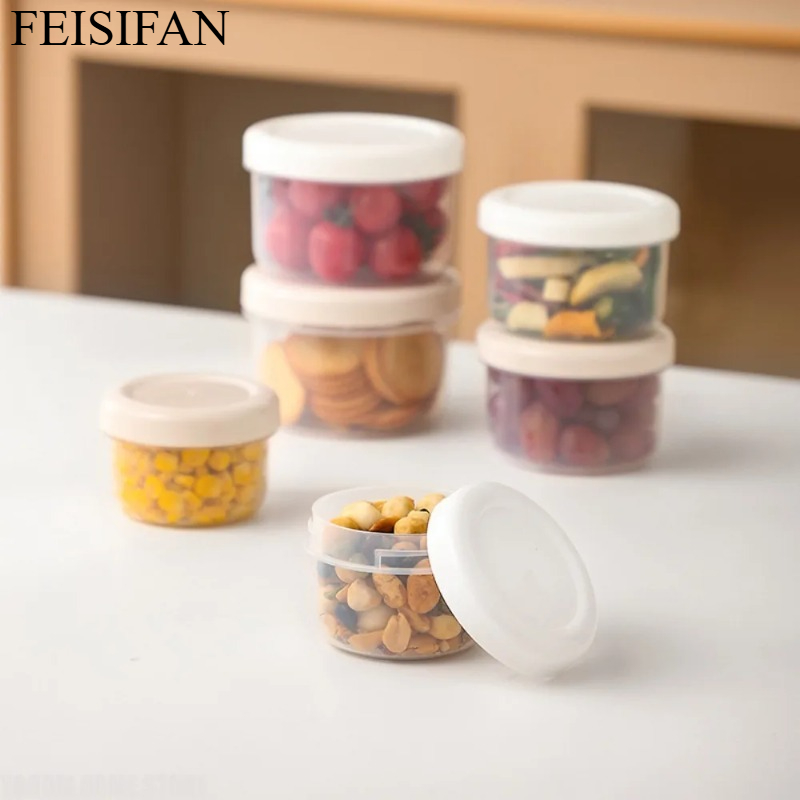 Food Storage Containers Plastic Box - Taşınabilir Yuvarlak Plastik Gıda Saklama Kabı