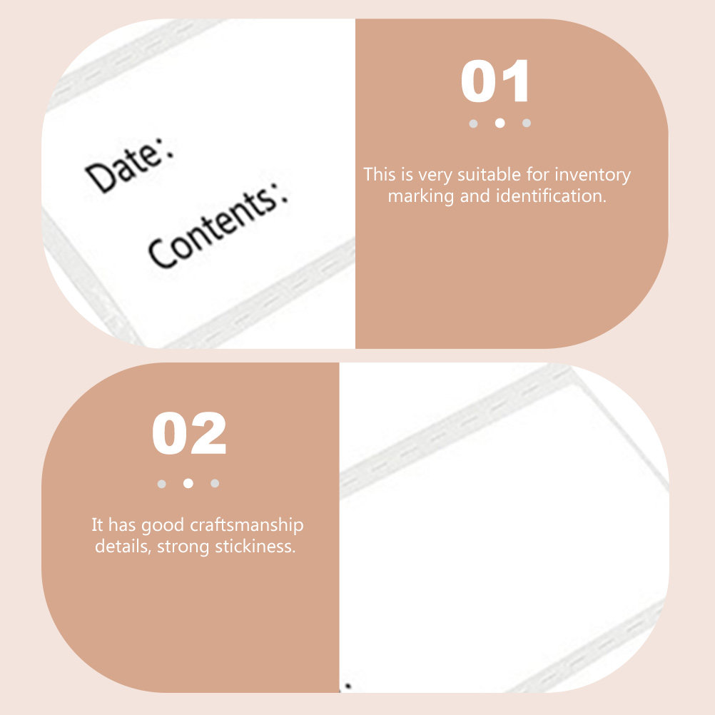 Food Storage Jar Labels - 1 Rulo Profesyonel Gıda Etiket Çıkartması
