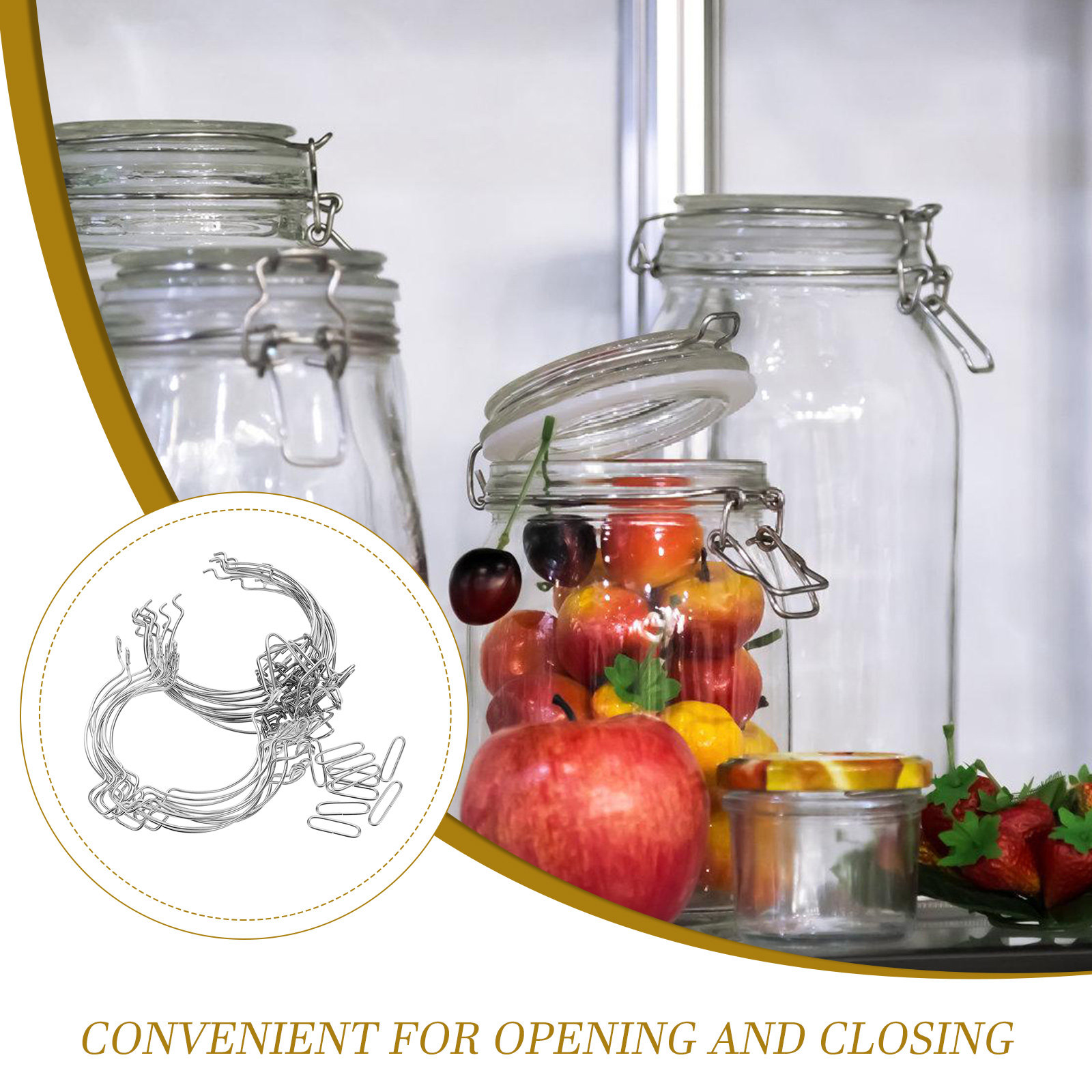 10 Adet Paslanmaz Çelik Tel To - Food Storage Jars incelemesi ve fiyatı
