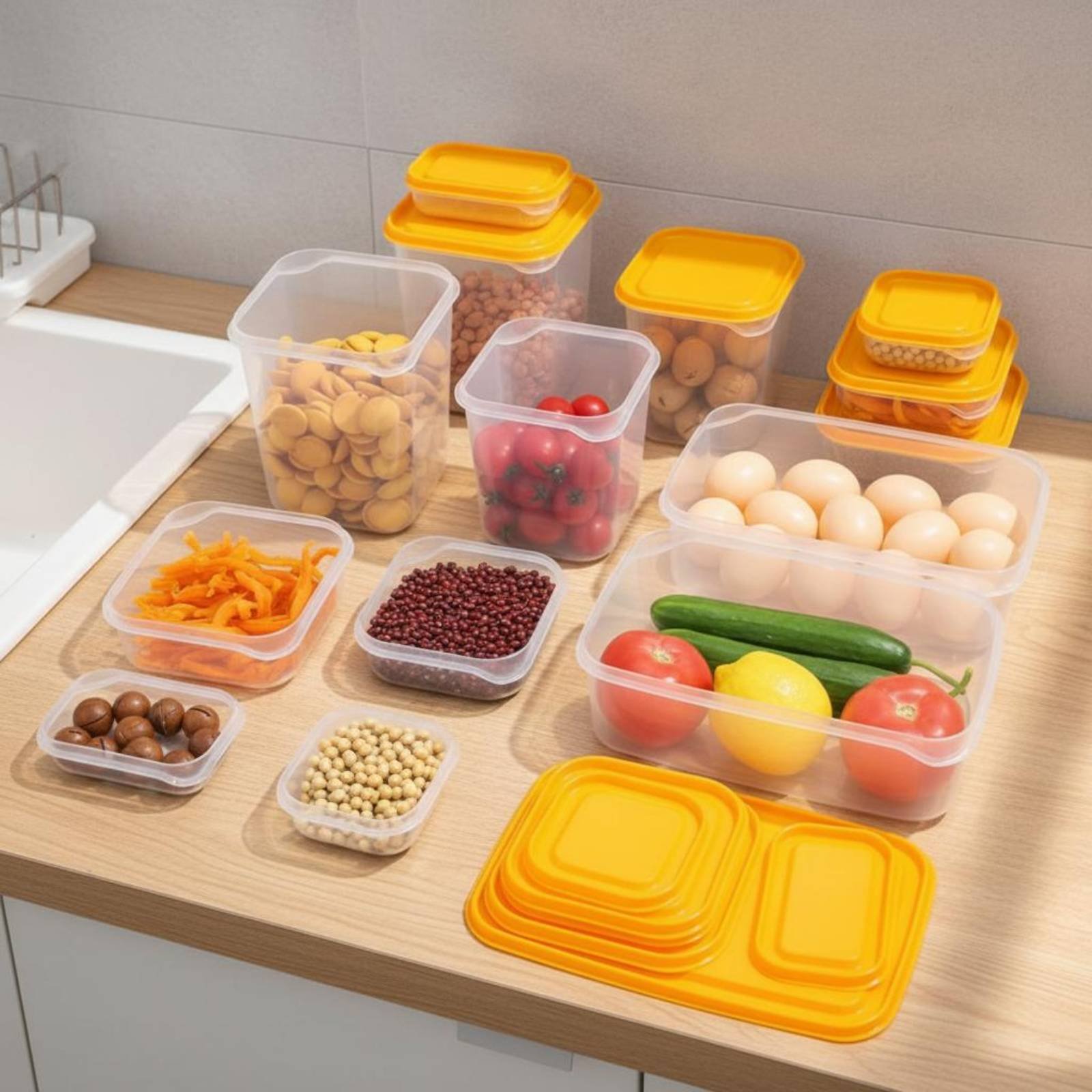 17 Parça Buzdolabı Saklama Kut - Food Storage For Refrigerator incelemesi ve fiyatı