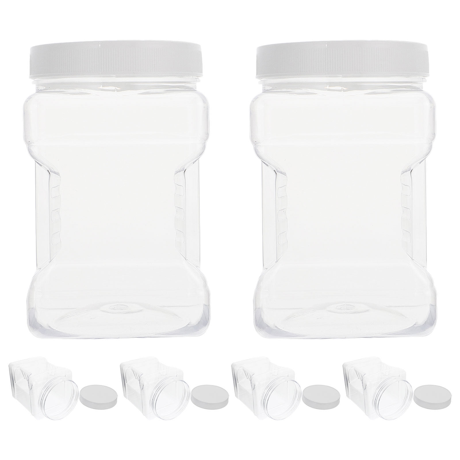 6 Adet Şeffaf Kare Plastik Sak - Food Storage Jars incelemesi ve fiyatı
