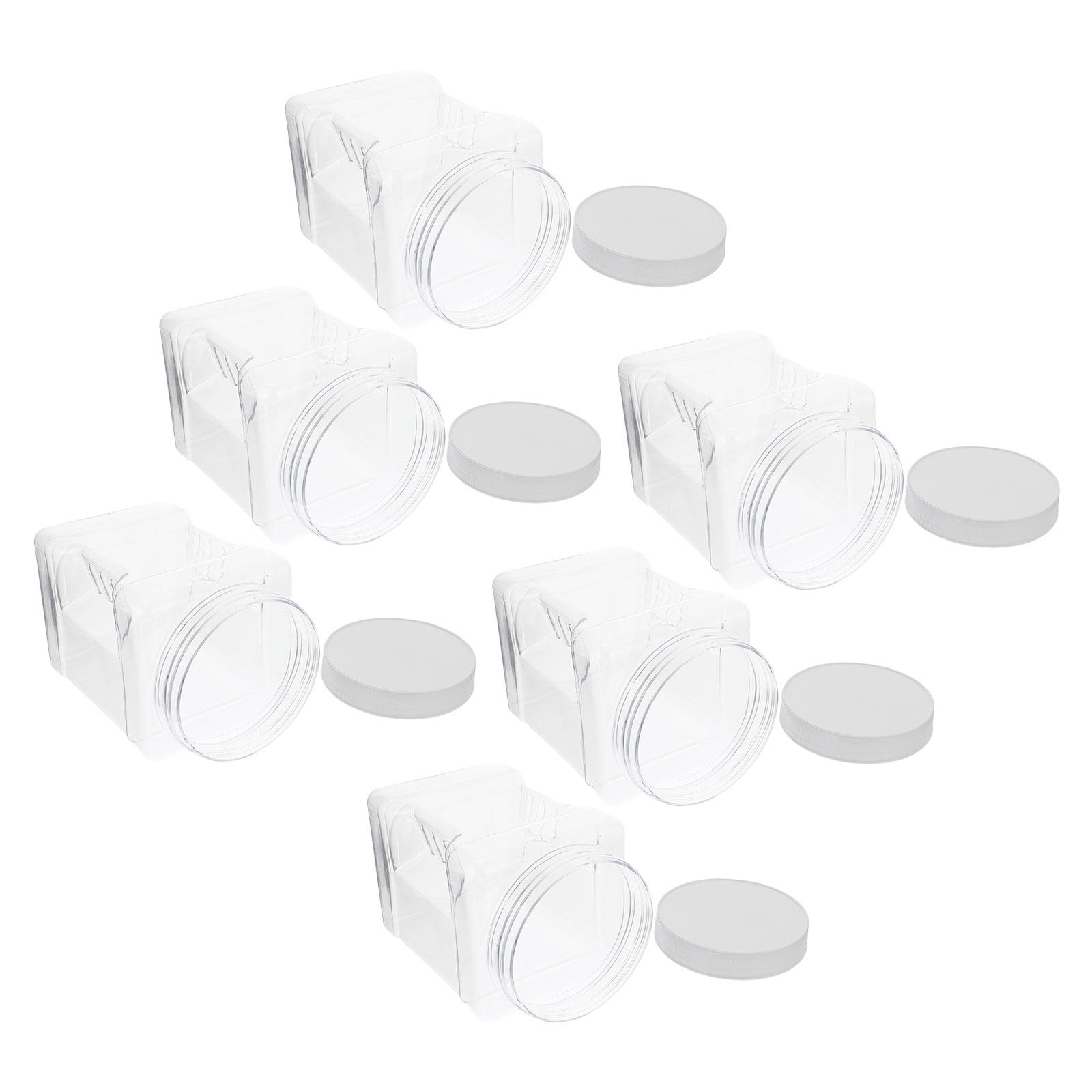 6 Adet Şeffaf Kare Plastik Sak - Food Storage Jars incelemesi ve fiyatı