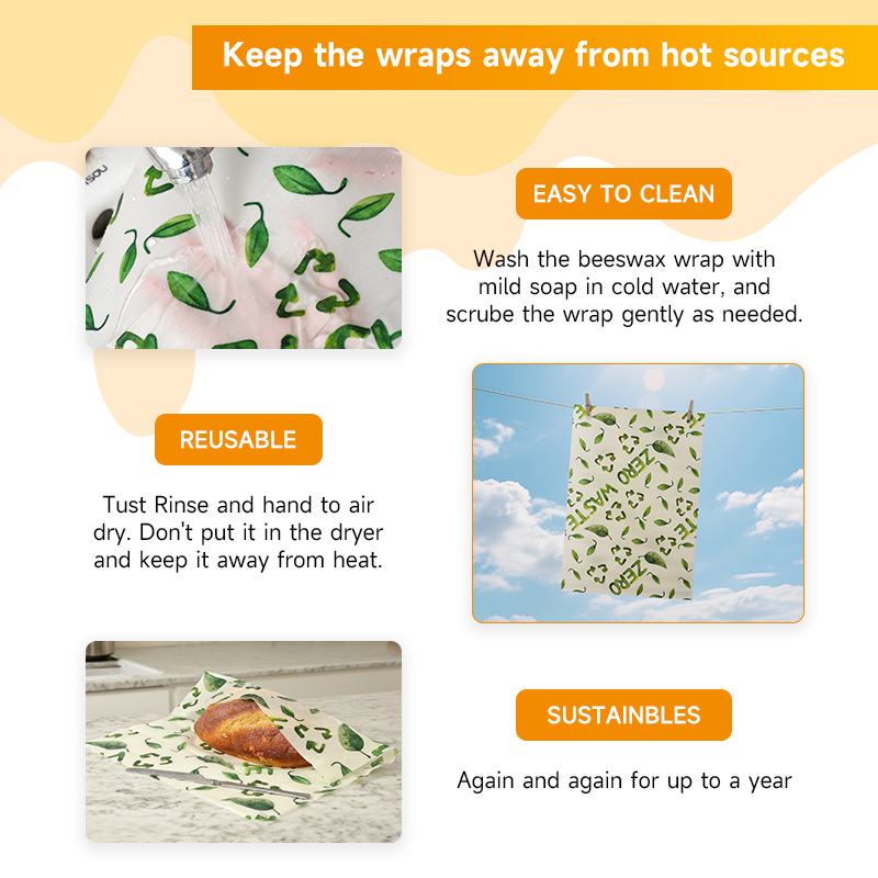 3 Adet Balmumu Koruma Bezi, Ba - Food Storage Zipper Bags incelemesi ve fiyatı