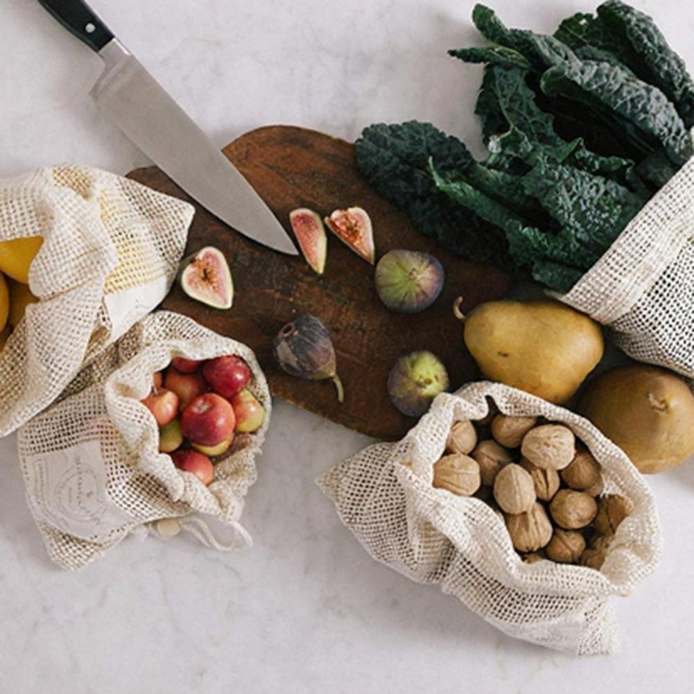 Pamuklu File Ürün Çantaları Pl - Produce Bag Reusable Mesh incelemesi ve fiyatı