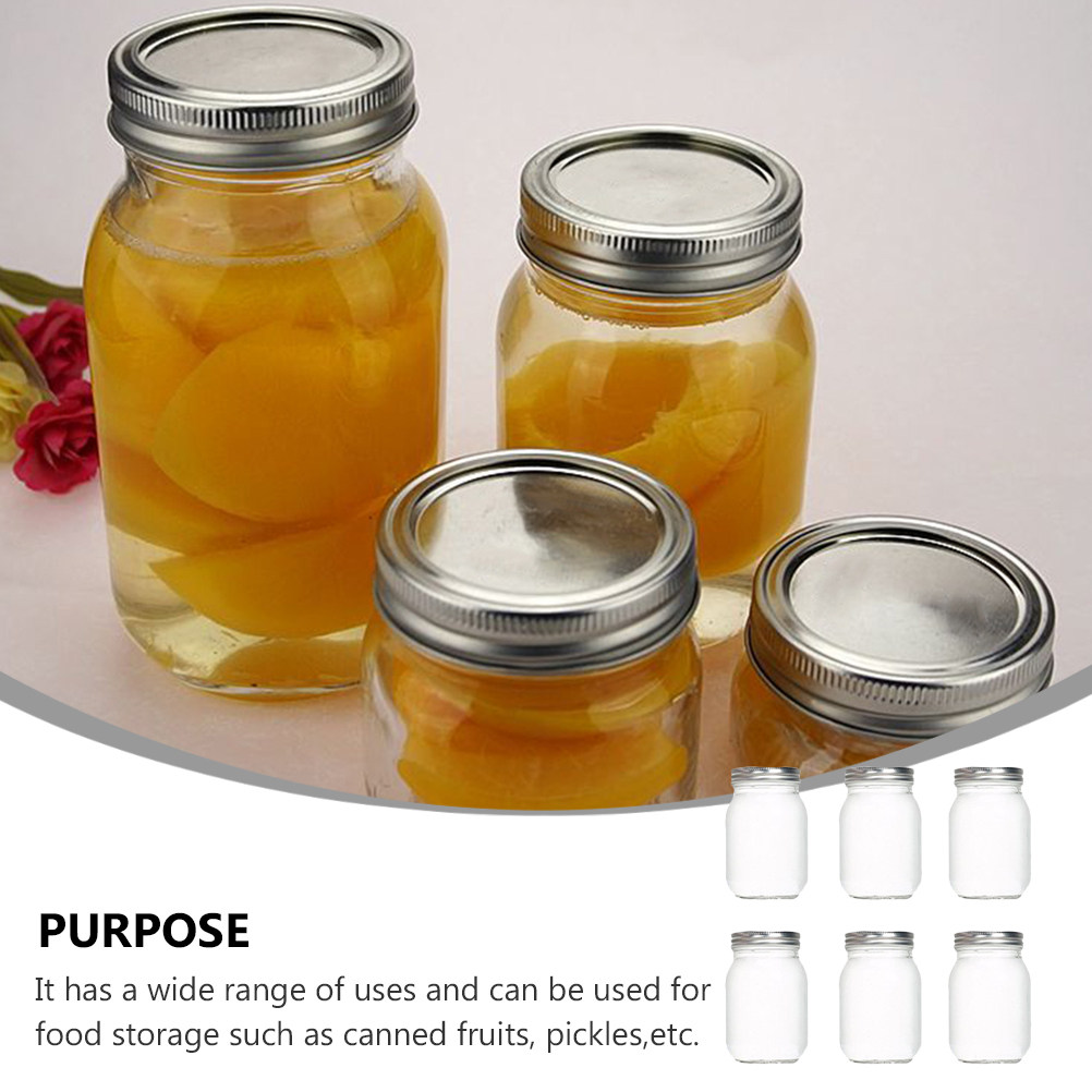 6 adet şeffaf yuvarlak cam kav - Food Storage Jars incelemesi ve fiyatı