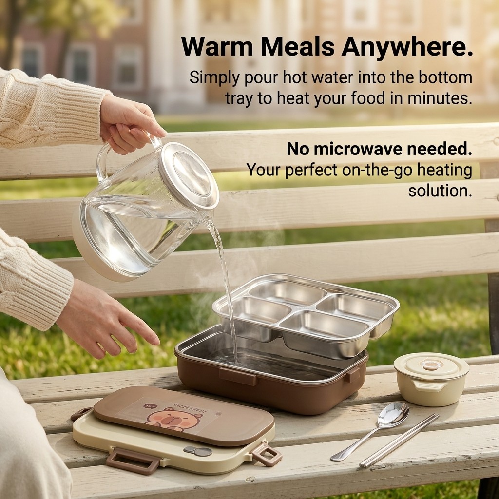 304 Paslanmaz Çelik Bento Öğle - Food Storage Made Easy incelemesi ve fiyatı