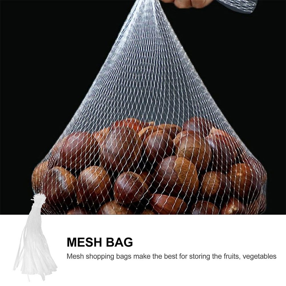 100 Adet Hafif Şeffaf File Çan - Produce Bag Reusable Mesh incelemesi ve fiyatı