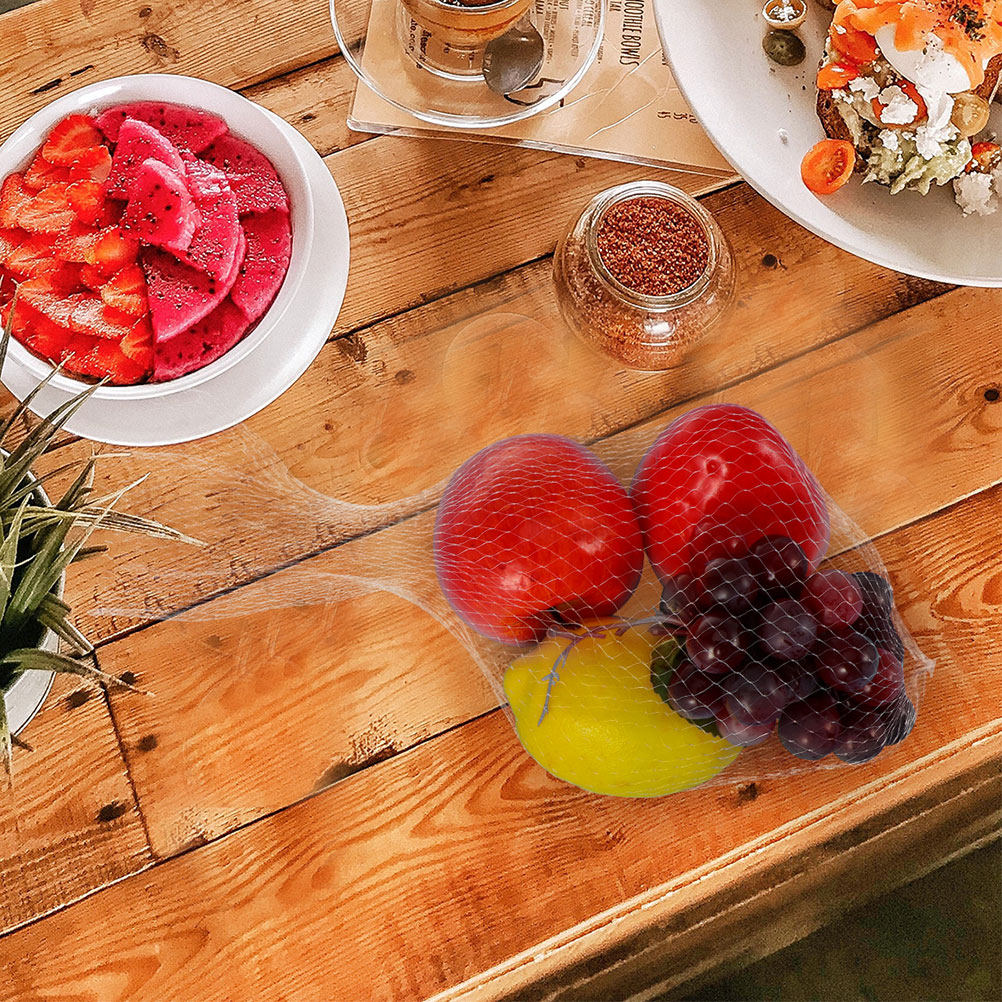 100 Adet Hafif Şeffaf File Çan - Produce Bag Reusable Mesh incelemesi ve fiyatı