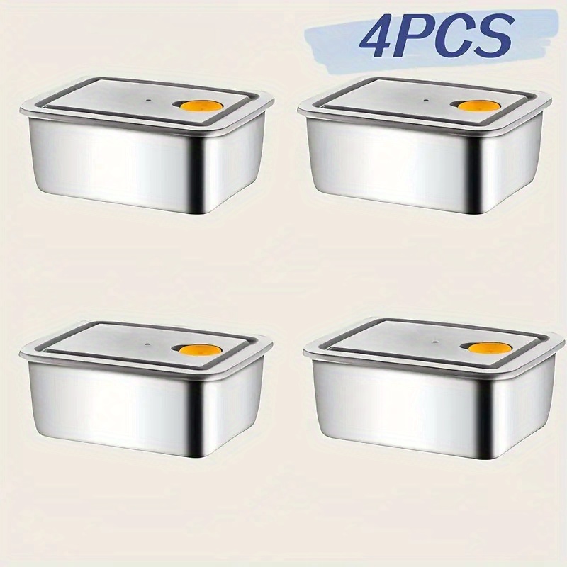 4 Parça Paslanmaz Çelik Gıda S - Food Storage Stainless Steel Containers incelemesi ve fiyatı