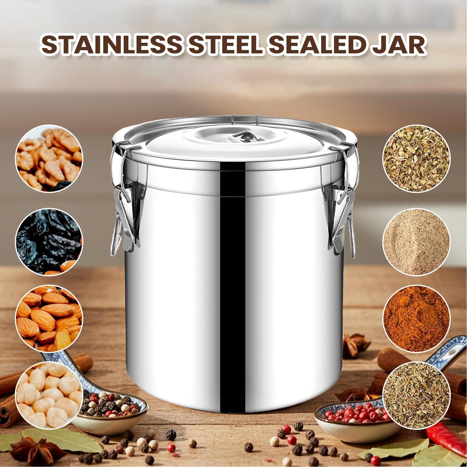 6L Paslanmaz Çelik Hava Geçirm - Airtight Cereal Jar incelemesi ve fiyatı