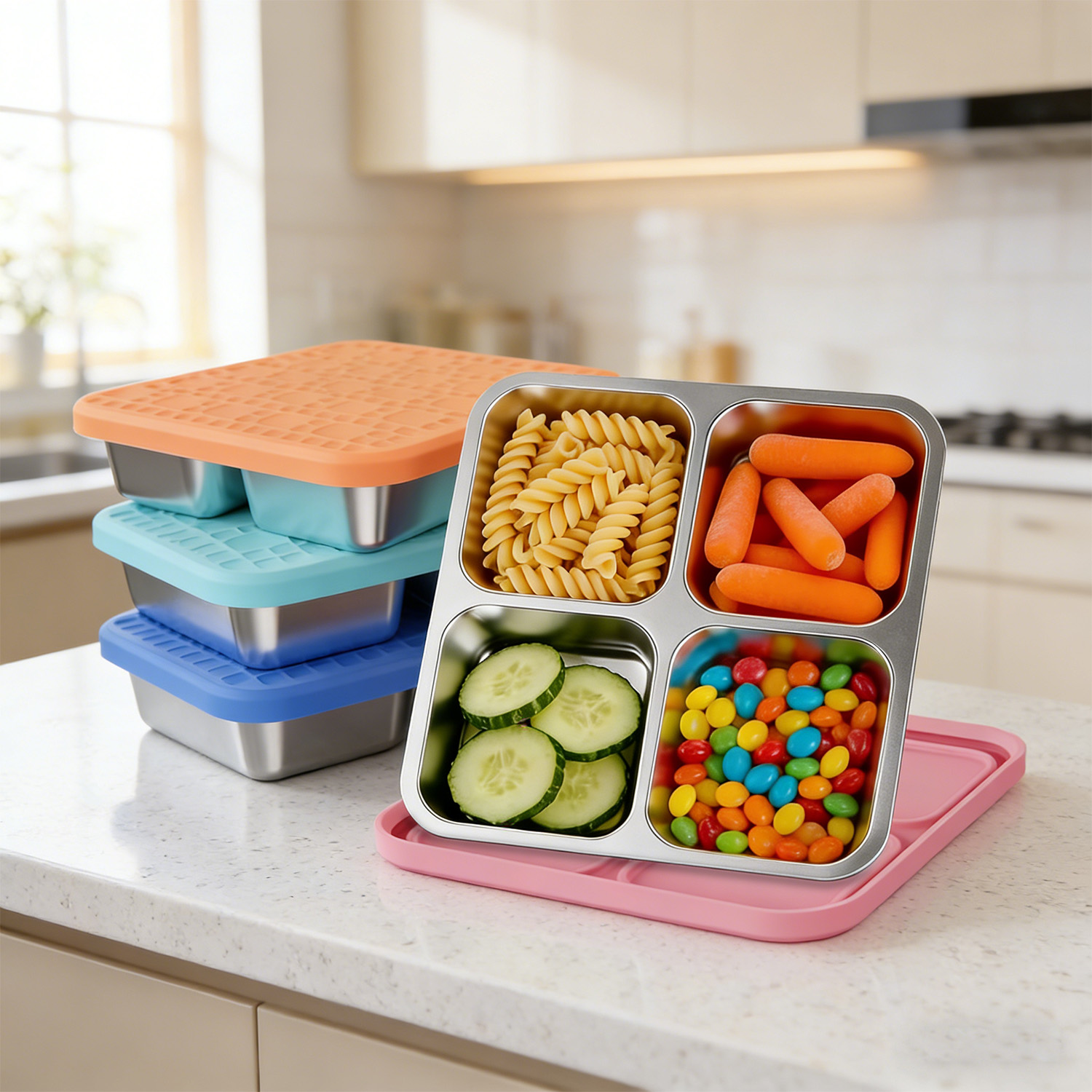304 Paslanmaz Çelik Bölmeli Öğ - Stainless Lunch Box incelemesi ve fiyatı